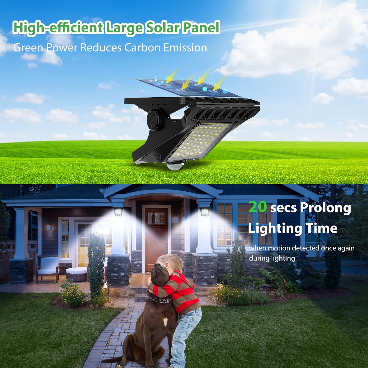 Outdoor Lighting On Fence - 45LED Solar Lights Outdoor Clip-on Motion