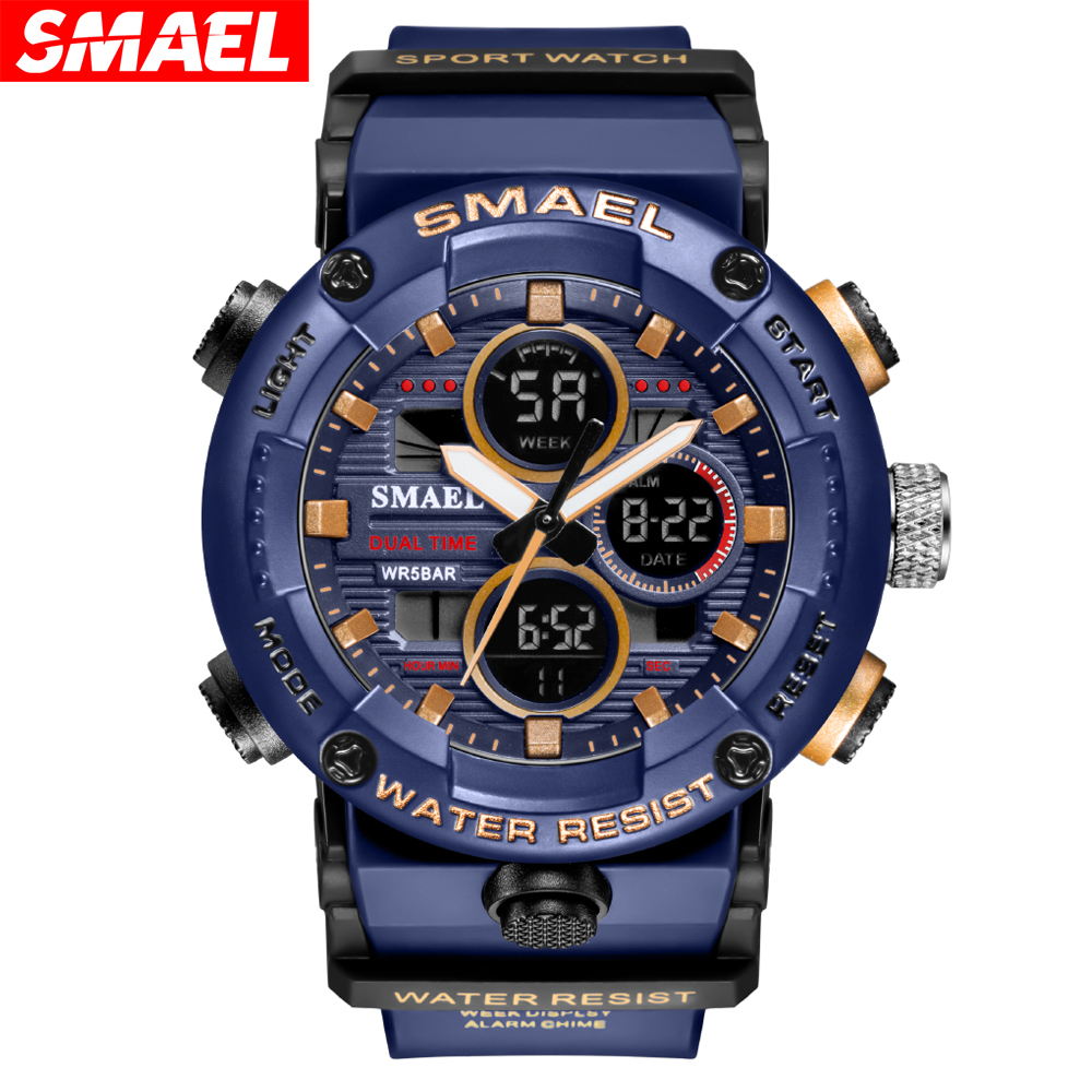 Outdoor Lighting For Steps - SMAEL Outdoor Sport Watch for Male
