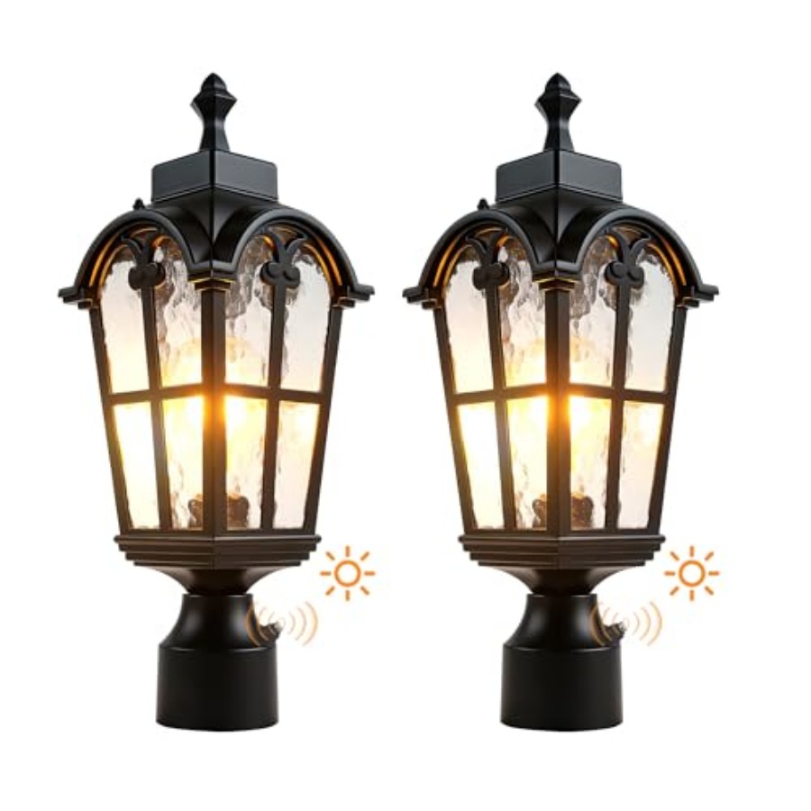 Outdoor Lighting Lamps - Sensor Outdoor Post Lights Waterproof Post