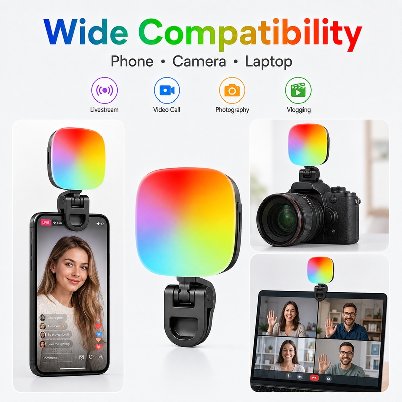 Outdoor Lighting Video - Portable RGB LED Fill Light Pocket