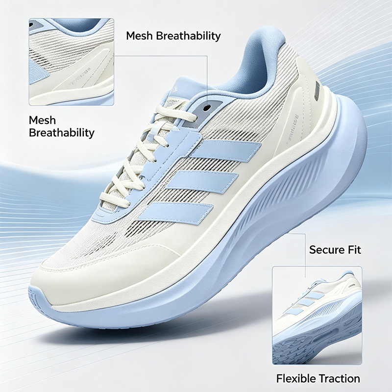 Outdoor Lighting Hong Kong - Adidas Ivory Light Blue Running Shoes