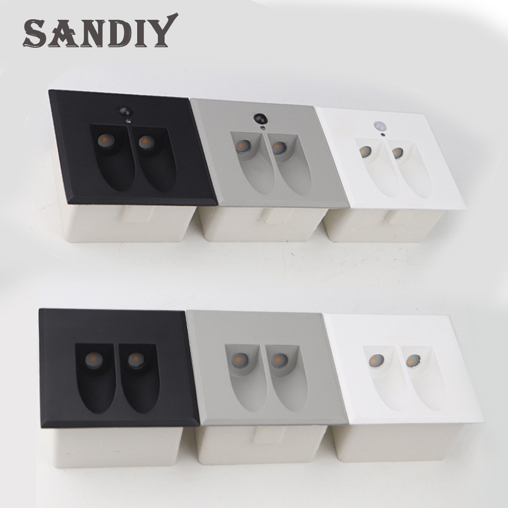 SANDIY Sensor Wall Lamp Waterp - Outdoor Lighting On Stairs 评论和价格