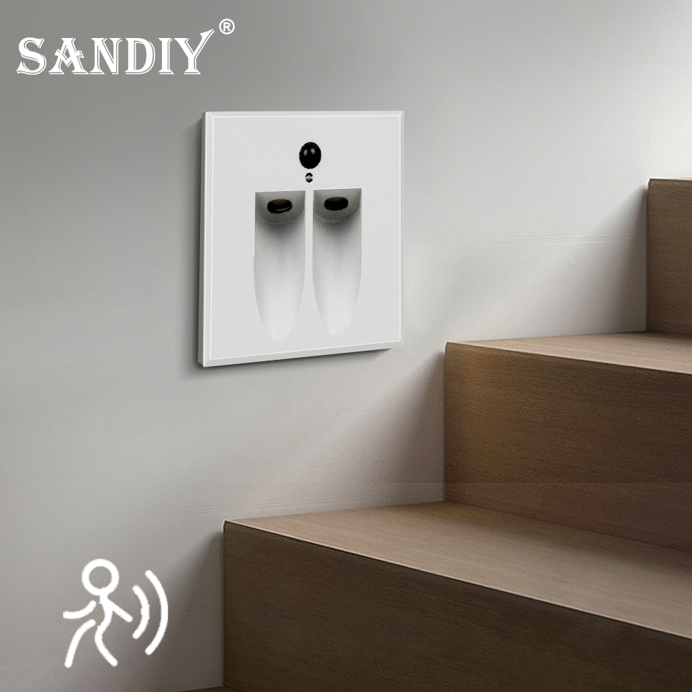 SANDIY Sensor Wall Lamp Waterp - Outdoor Lighting On Stairs 评论和价格