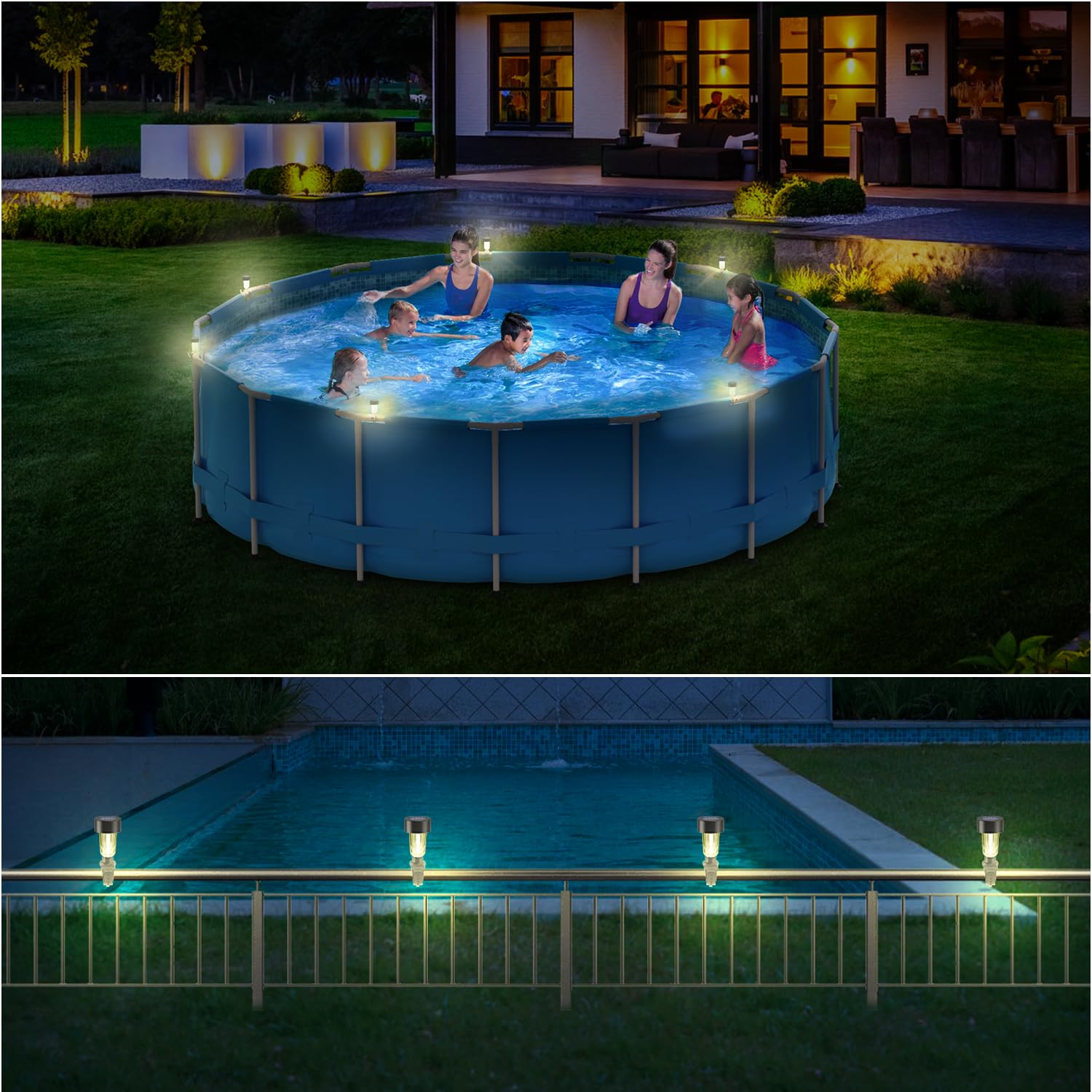6 packages Solar Pool Light Fr - Outdoor Lighting On Fence 评论和价格
