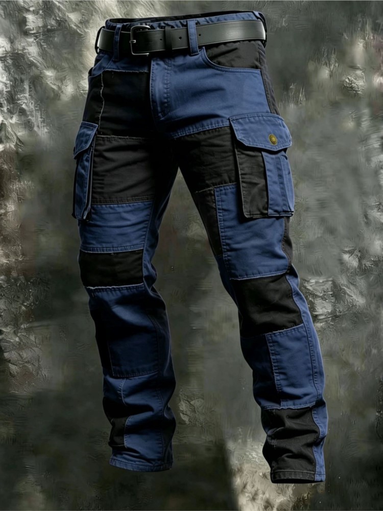 Cotton Men Cargo Pants Khaki C - Outdoor Lighting Jersey 评论和价格