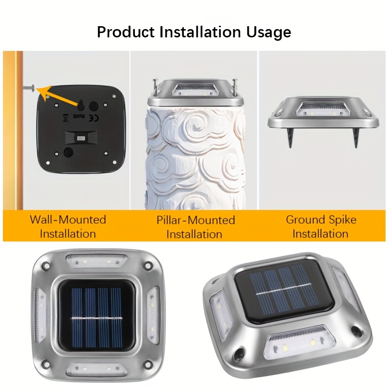 8Pcs Solar Path Lights Outdoor - Outdoor Lighting On Stairs 评论和价格