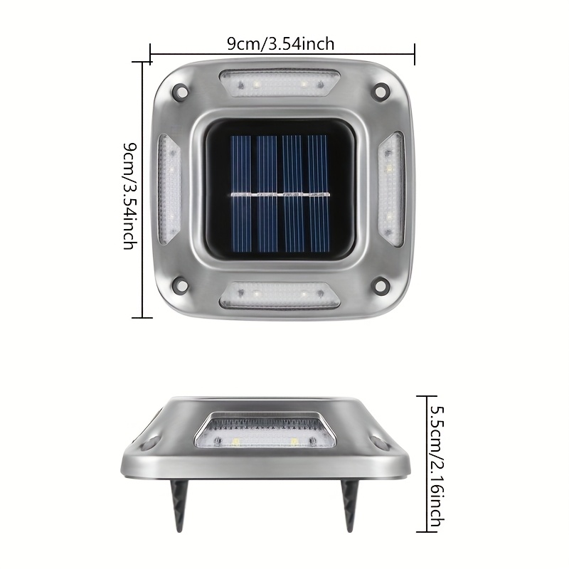 8Pcs Solar Path Lights Outdoor - Outdoor Lighting On Stairs 评论和价格