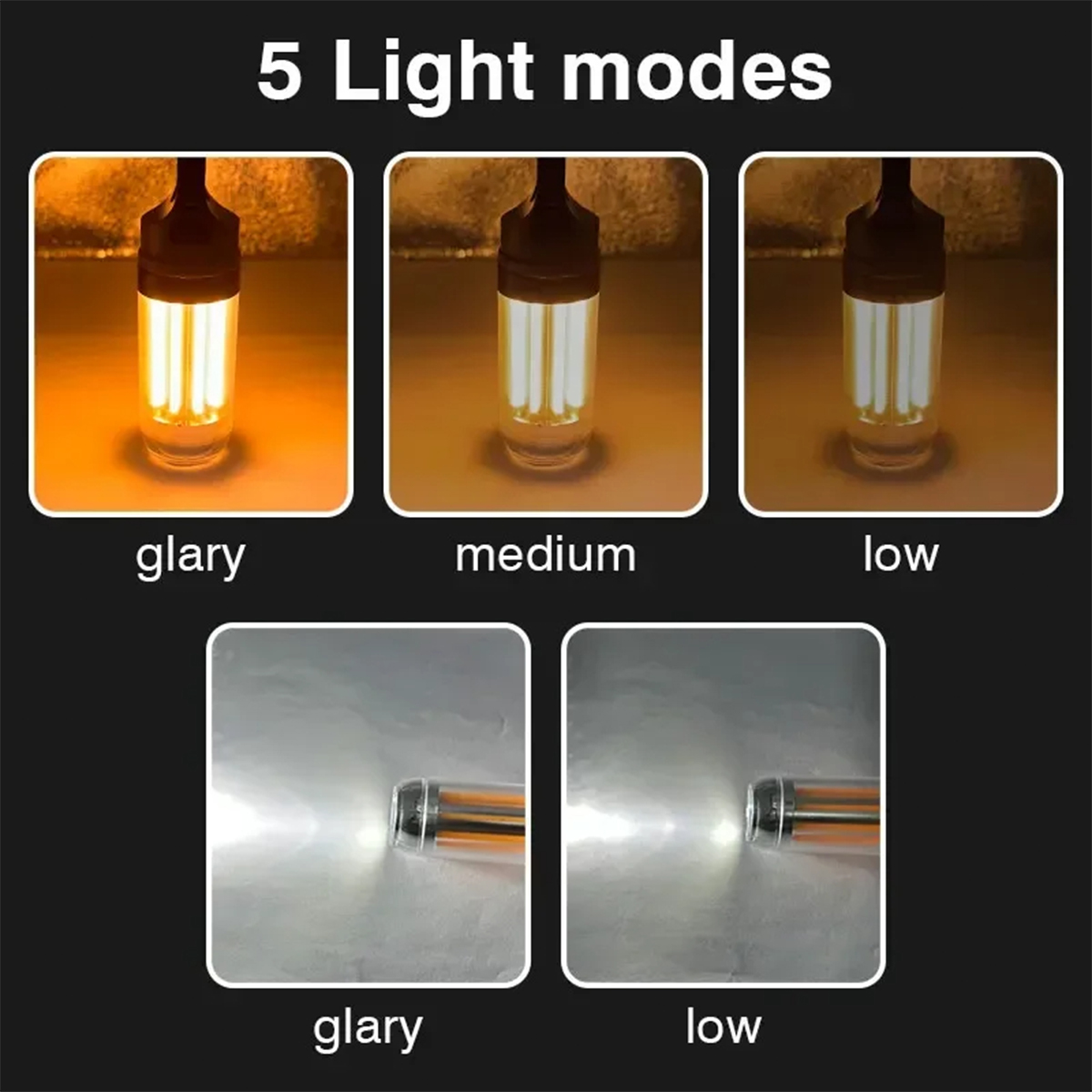Usb Rechargeable Led Camping L - Outdoor Lighting On Fence 评论和价格