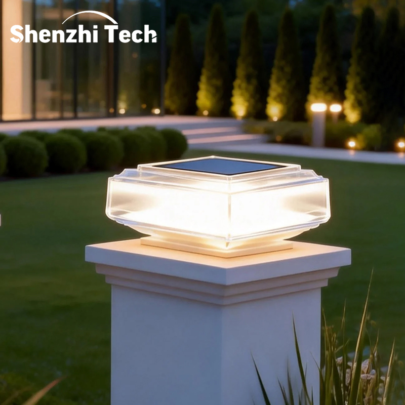 Modern Transparent Solar Post  - Outdoor Lighting On Fence 评论和价格