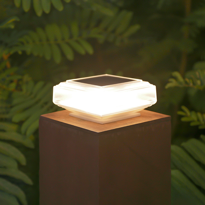 Modern Transparent Solar Post  - Outdoor Lighting On Fence 评论和价格