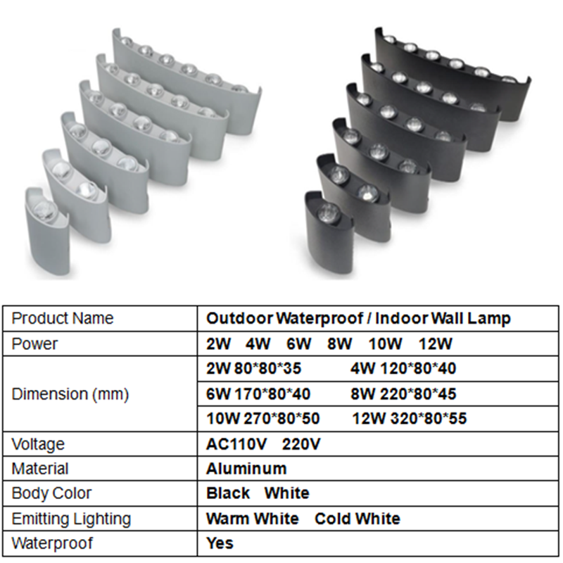 Aluminium LED Wall Lamp IP65 O - Outdoor Lighting On Stairs 评论和价格