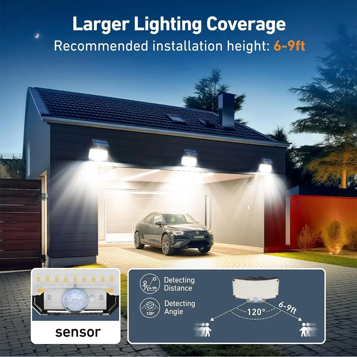 234LED Solar Outdoor Lights Mo - Outdoor Lighting Lamps 评论和价格
