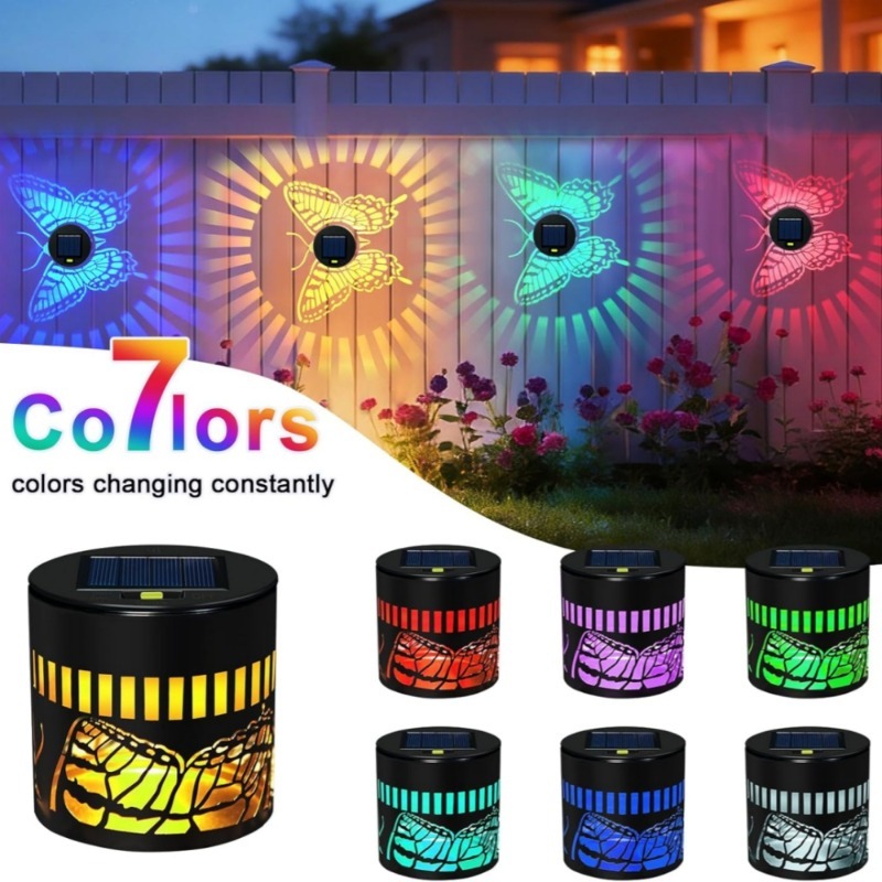 Decorative Solar Butterfly Lig - Outdoor Lighting On Fence 评论和价格