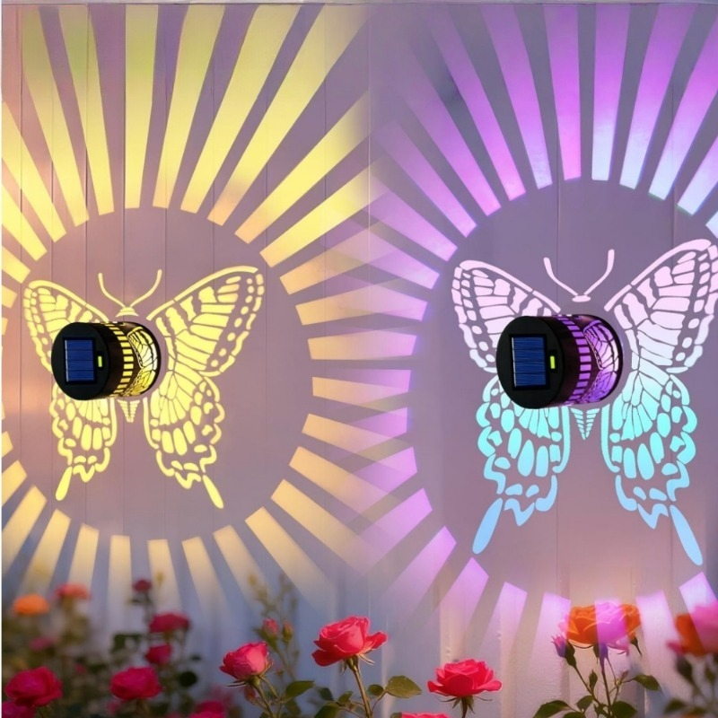 Decorative Solar Butterfly Lig - Outdoor Lighting On Fence 评论和价格