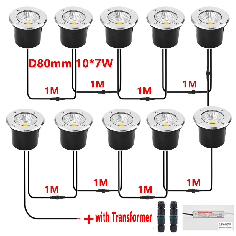 12V LED In-ground Light IP67 W - Outdoor Lighting Underground Wiring 评论和价格