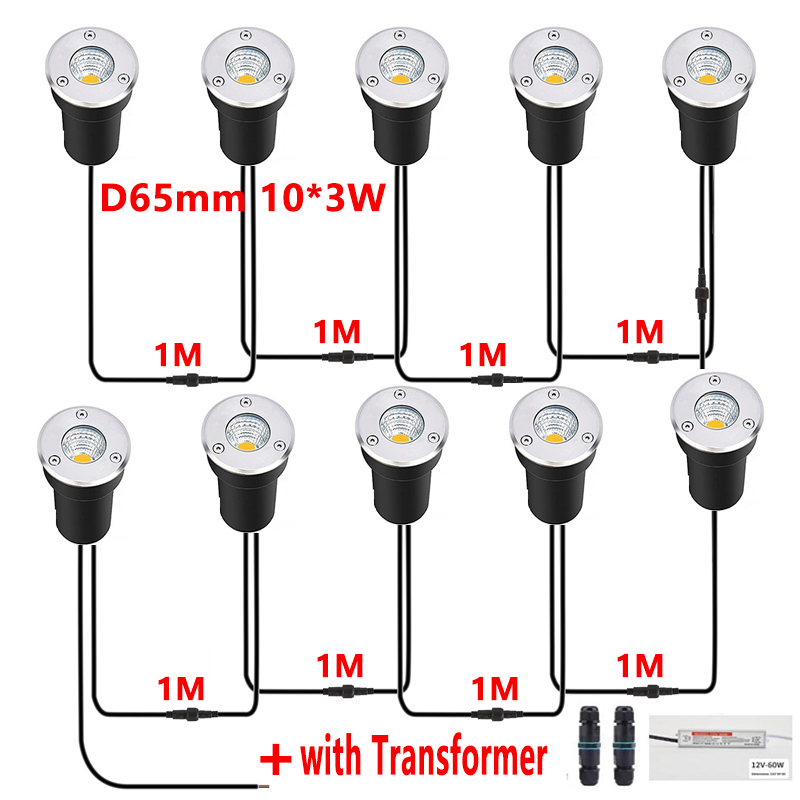 12V LED In-ground Light IP67 W - Outdoor Lighting Underground Wiring 评论和价格