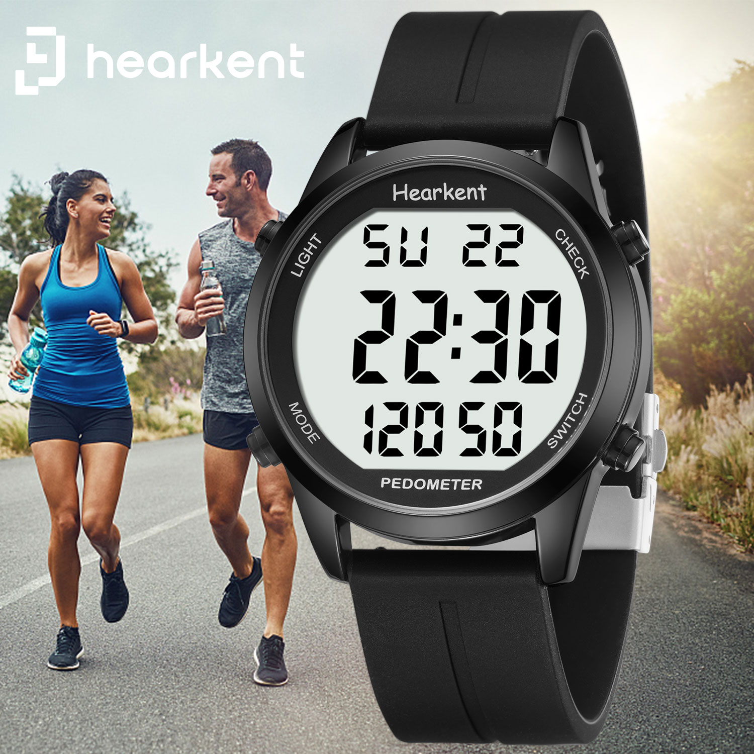 Hearkent Pedometer Watch Men/W - Outdoor Lighting For Steps 评论和价格
