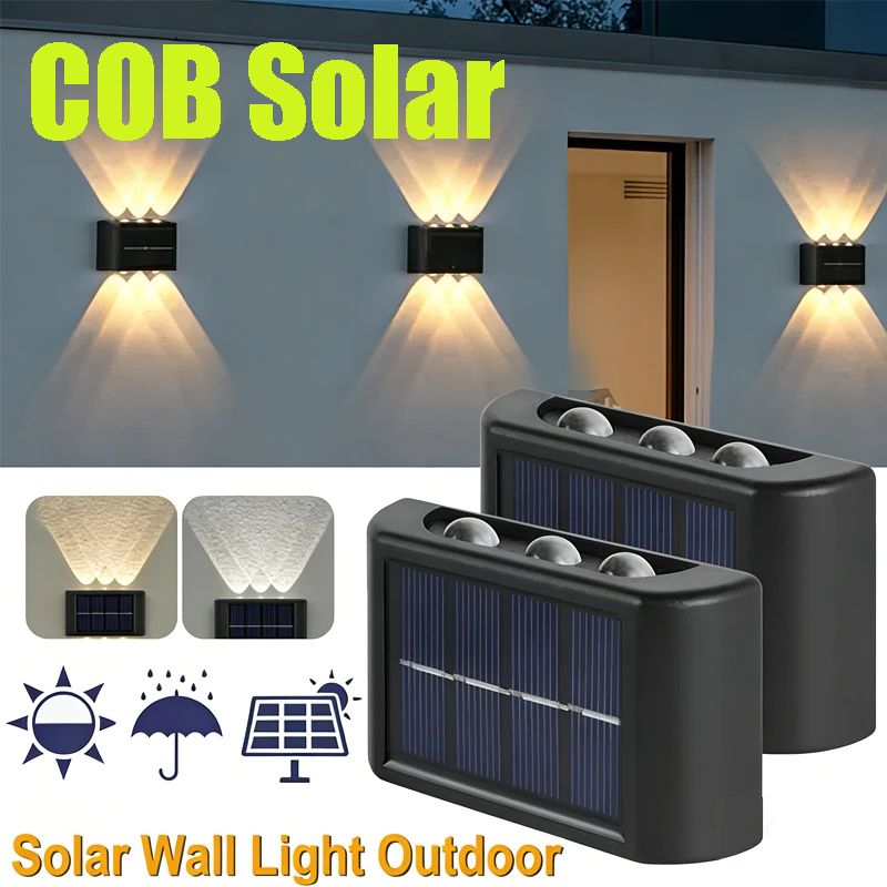 COB Solar Wall Lamp Outdoor Wa - Outdoor Lighting Uplight 评论和价格