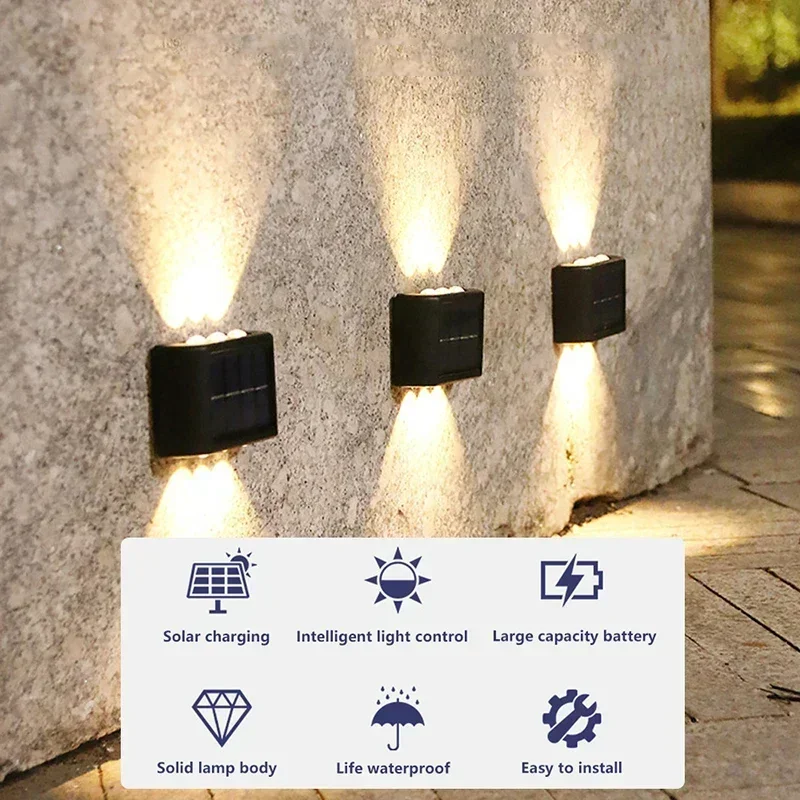 COB Solar Wall Lamp Outdoor Wa - Outdoor Lighting Uplight 评论和价格