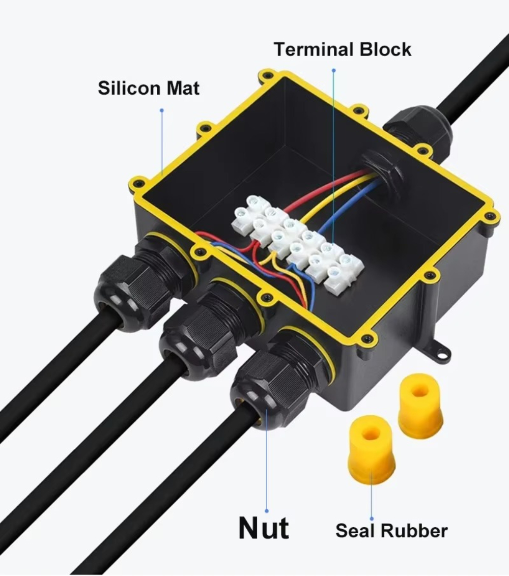 4Way 1In3Out IP68 Waterproof 4 - Outdoor Lighting Underground Wiring 评论和价格