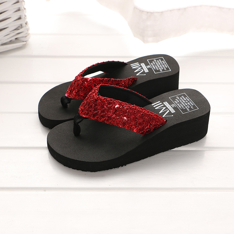 Summer Sequins Slippers Women  - Outdoor Lighting For Your House 评论和价格