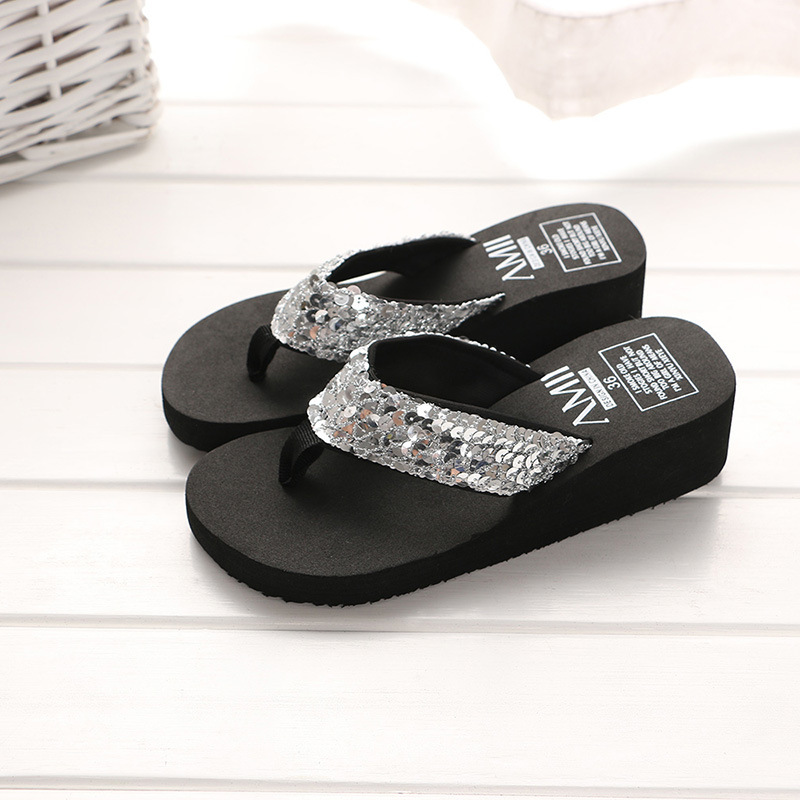 Summer Sequins Slippers Women  - Outdoor Lighting For Your House 评论和价格