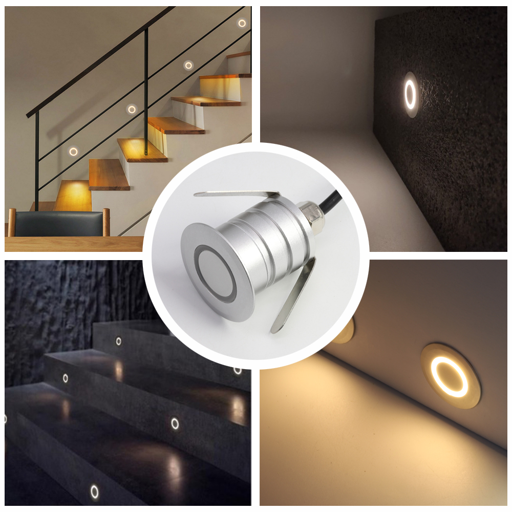 1W Round Wall Lamp Led Indoor  - Outdoor Lighting On Stairs 评论和价格