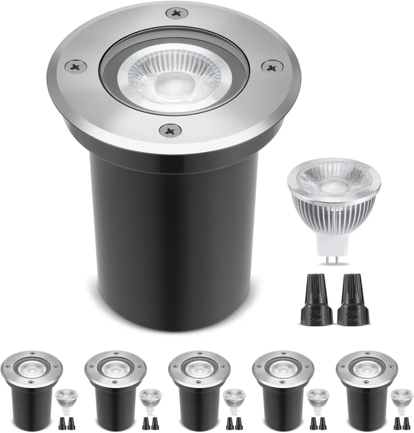 6 Pack 12V Low Voltage Landsca - Outdoor Lighting Underground Wiring 评论和价格