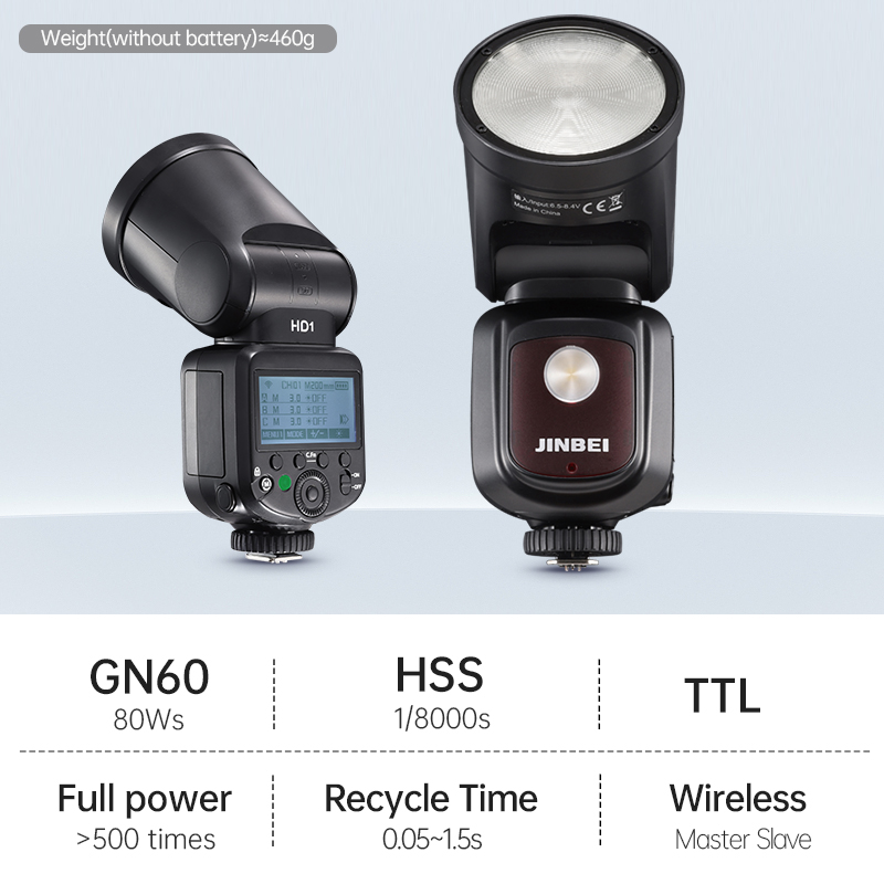 JINBEI HD-1 Camera Flash Light - Outdoor Lighting Kit Photography 评论和价格