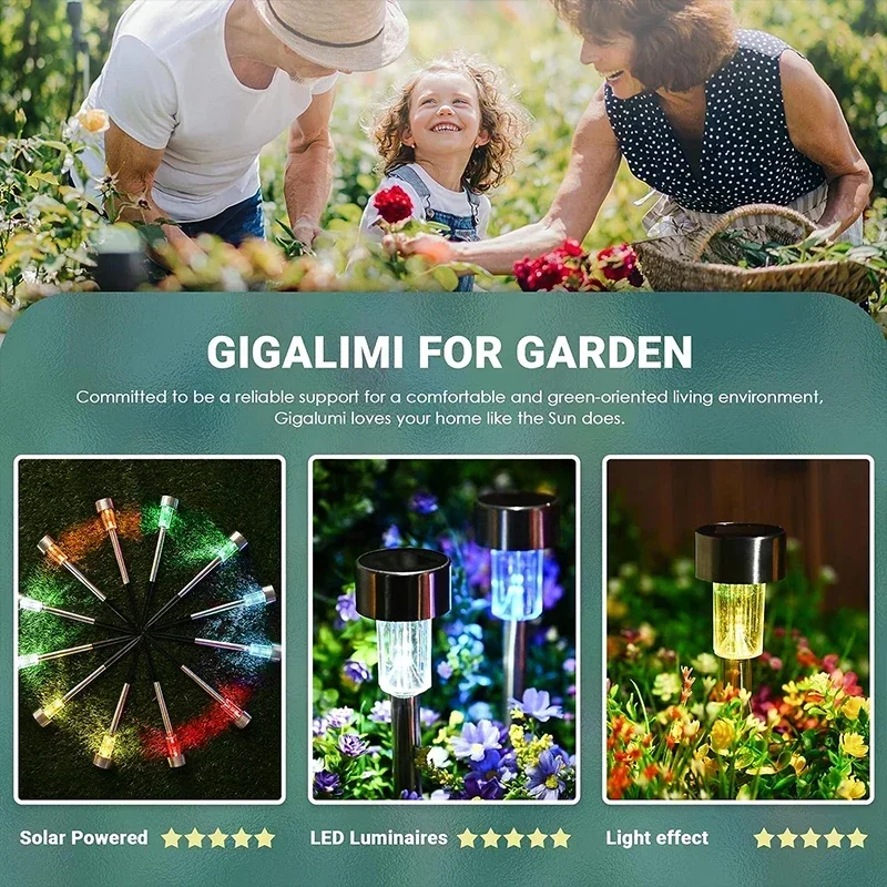 Solar Outdoor Lights Garden La - Outdoor Lighting On Fence 评论和价格