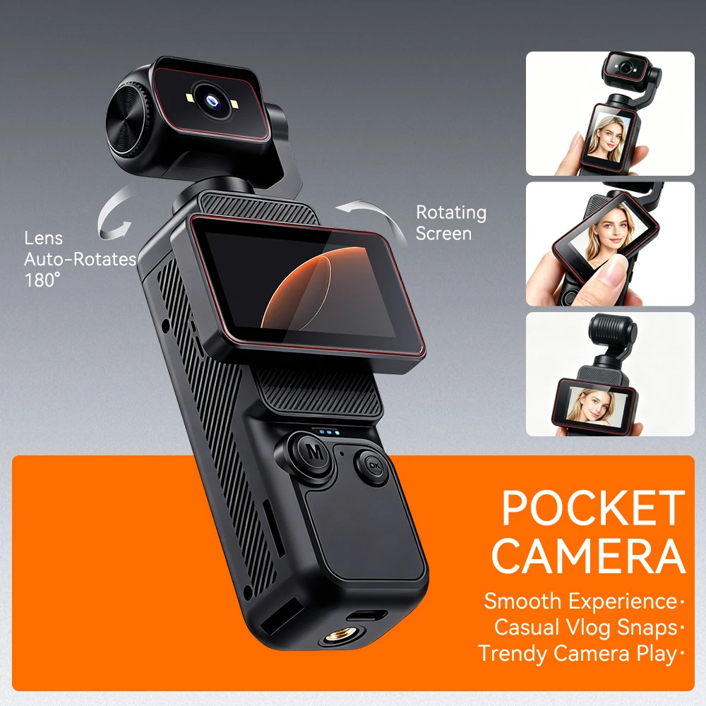 2K Pocket Handheld Vlog Camera - Outdoor Lighting Video 评论和价格