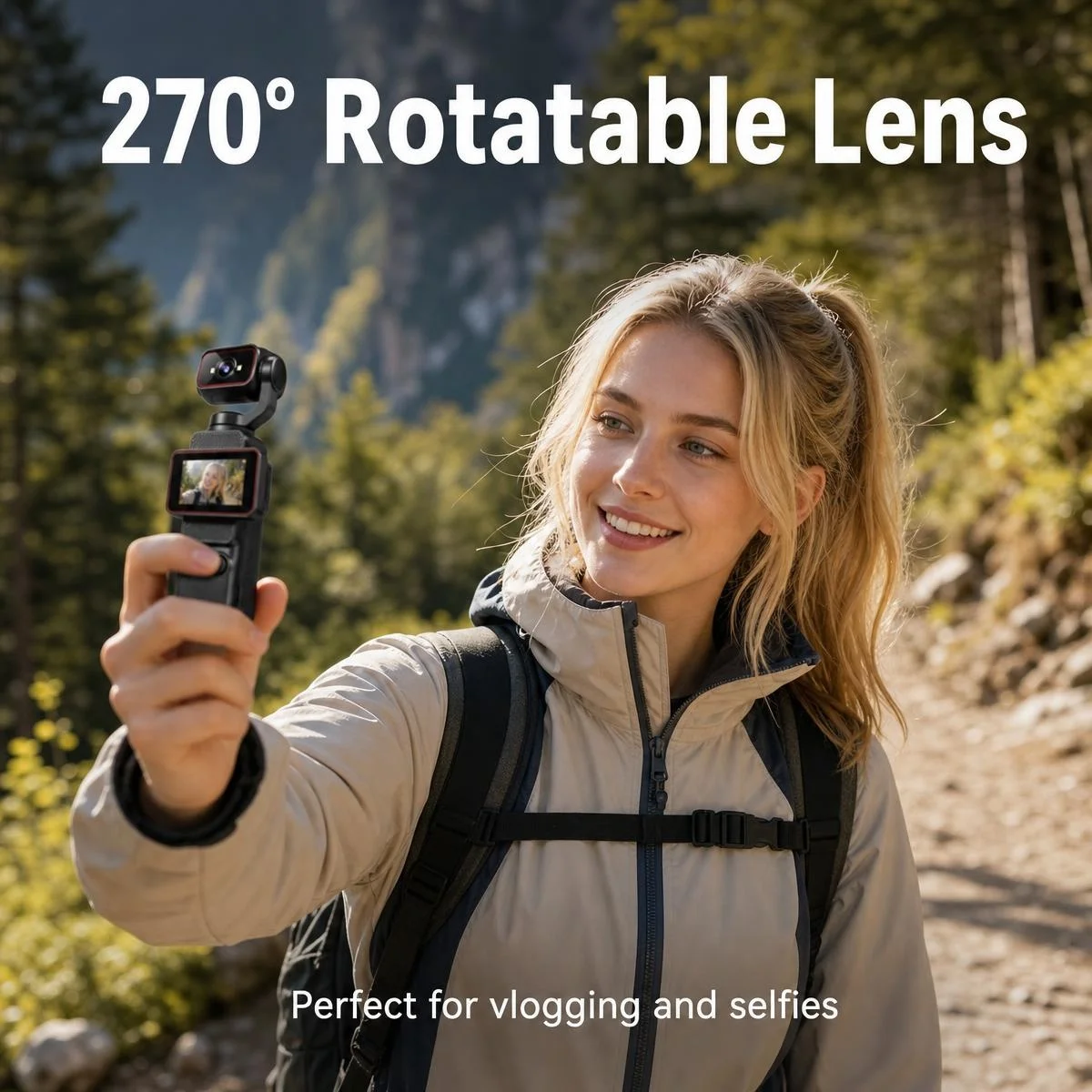 2K Pocket Handheld Vlog Camera - Outdoor Lighting Video 评论和价格
