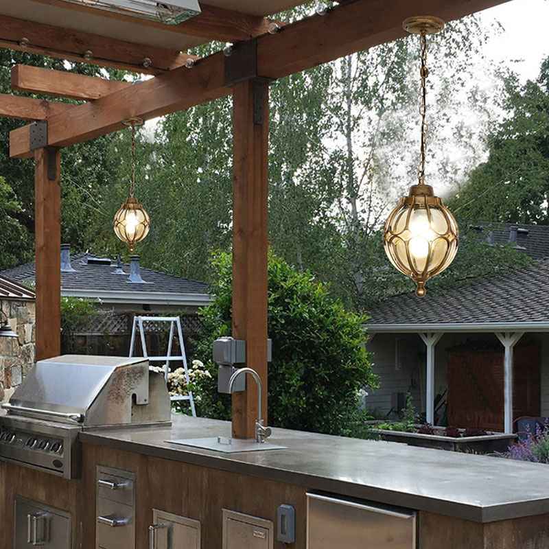 American Waterproof Chandelier - Outdoor Lighting On Fence 评论和价格
