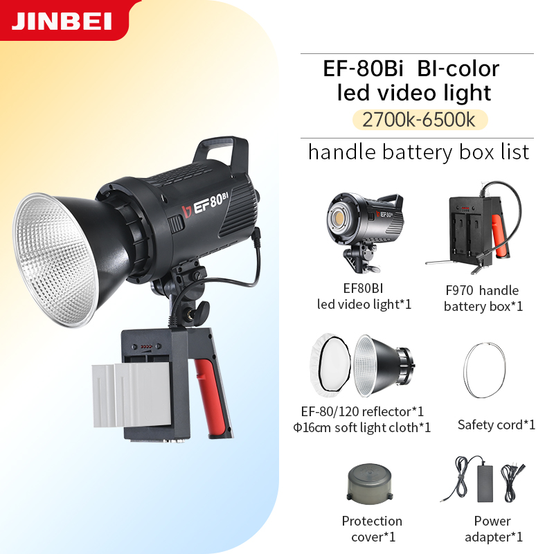 JINBEI EF-80Bi Handheld LED Vi - Outdoor Lighting Video 评论和价格