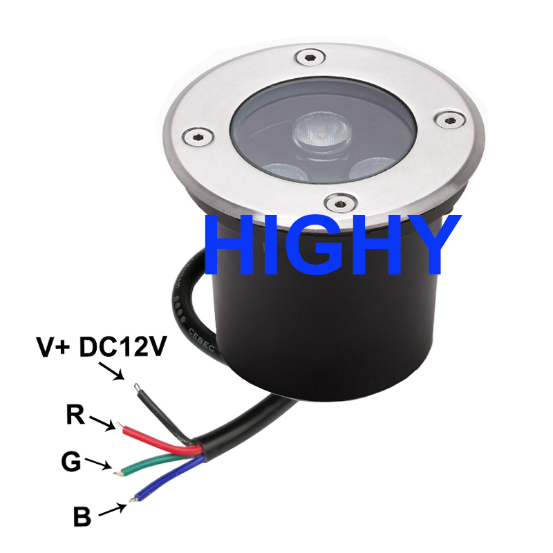 4-wire RGB LED Underground Lig - Outdoor Lighting Underground Wiring 评论和价格