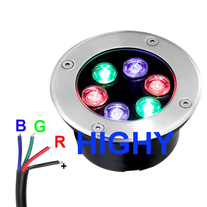 4-wire RGB LED Underground Lig - Outdoor Lighting Underground Wiring 评论和价格