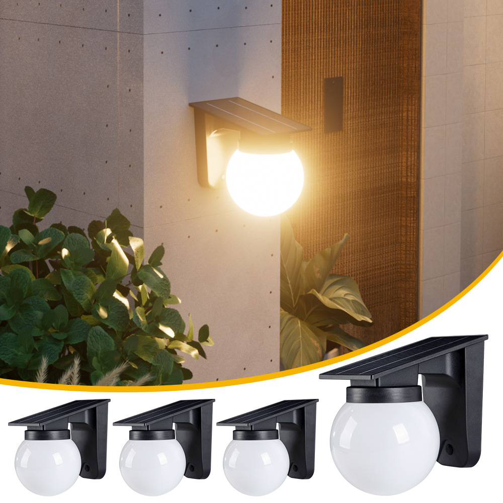Solar Sphere Wall Lights Outdo - Outdoor Lighting On Fence 评论和价格
