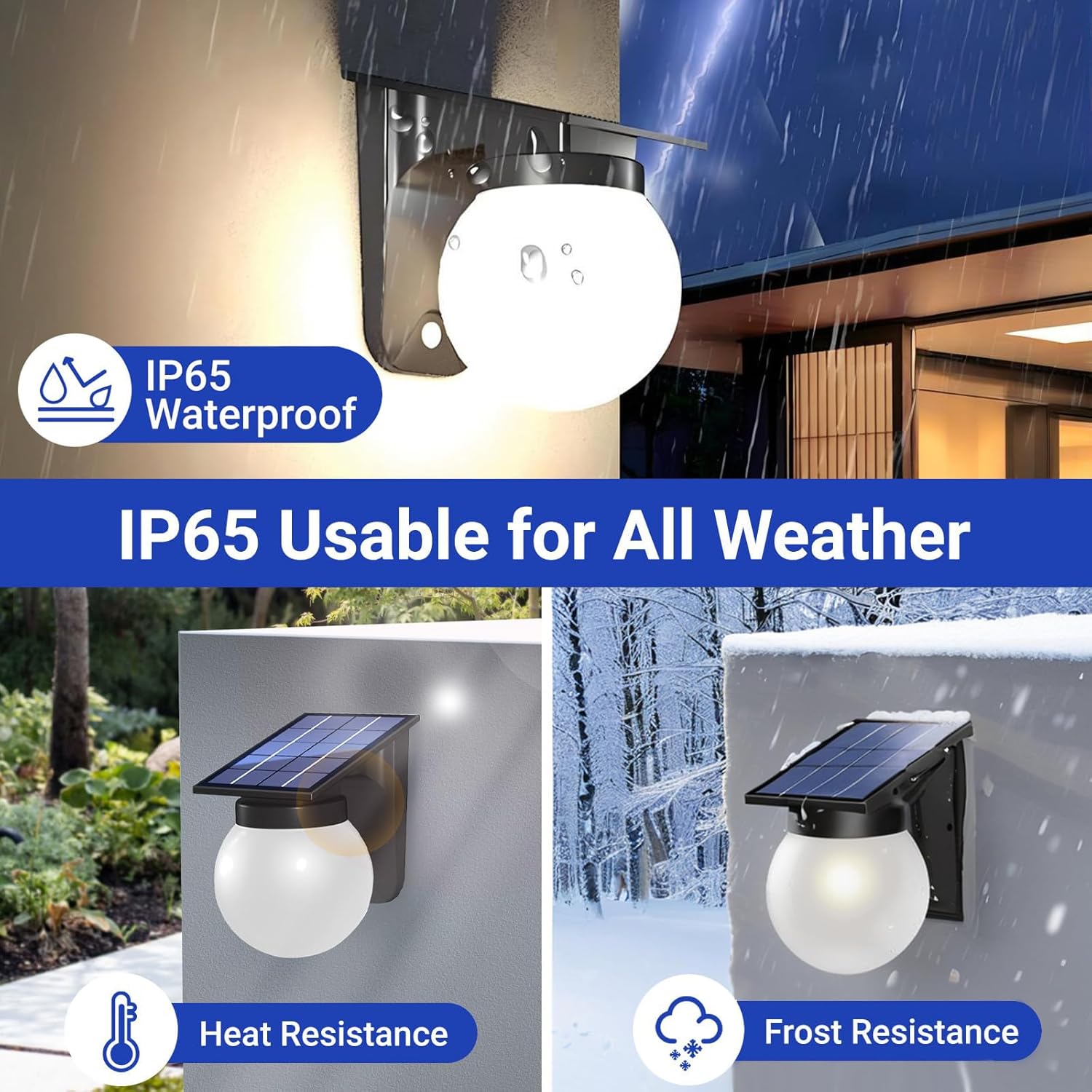 Solar Sphere Wall Lights Outdo - Outdoor Lighting On Fence 评论和价格