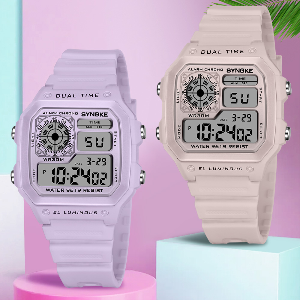 SYNOKE Digital Watches Lady Sp - Outdoor Lighting For Steps 评论和价格