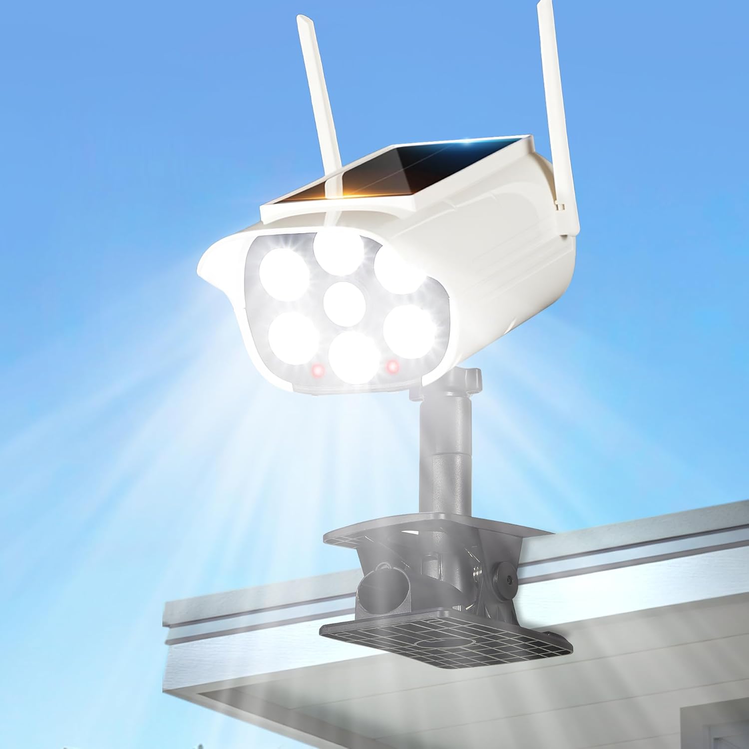 Solar Street Light LED Clip On - Outdoor Lighting On Fence 评论和价格