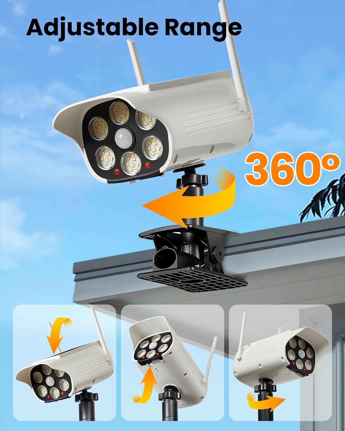 Solar Street Light LED Clip On - Outdoor Lighting On Fence 评论和价格