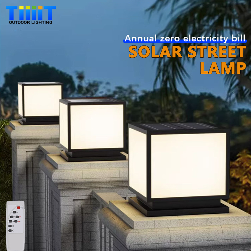Outdoor LED Solar Column Light - Outdoor Lighting On Fence 评论和价格