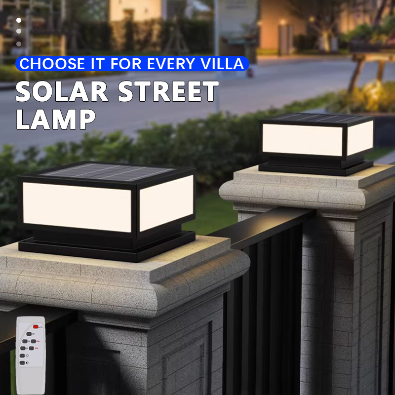 Outdoor LED Solar Column Light - Outdoor Lighting On Fence 评论和价格