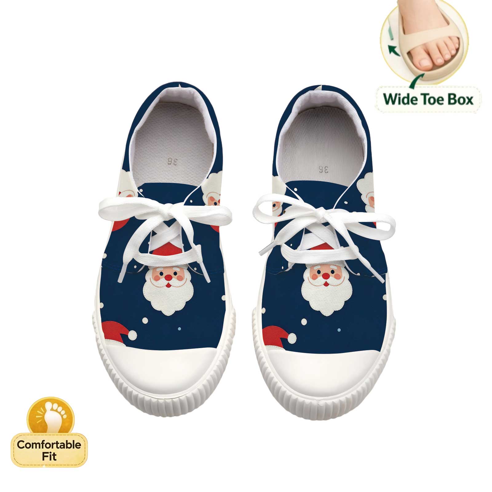 Women Santa Print Lace Up Casu - Outdoor Lighting Uplight 评论和价格